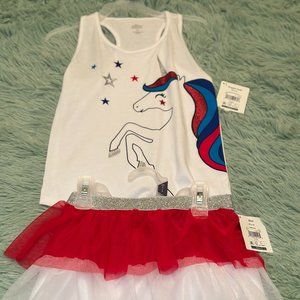 Graphic Tank & Skirt XS 4-5